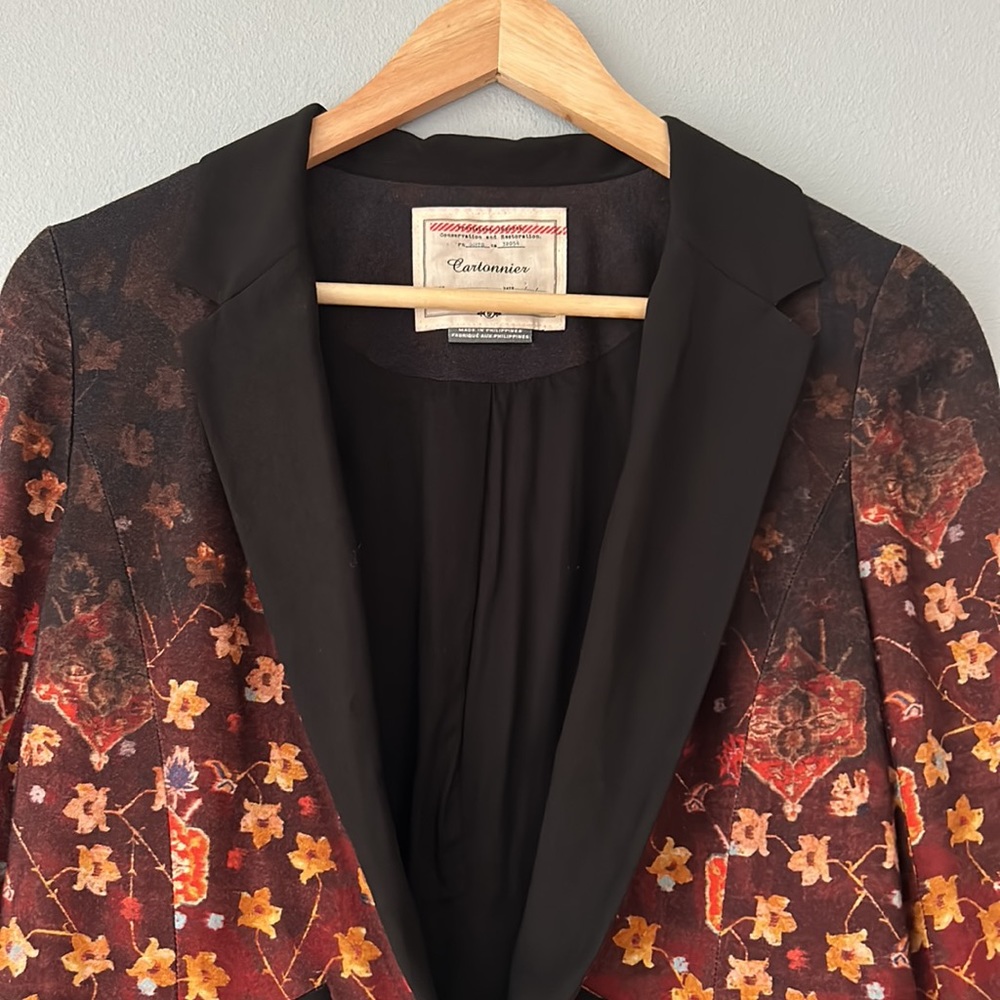 Anthropologie • Cartonnier Telluride Three Quarter Sleeves Ombré Blazer Size 6P - Picture 4 of 17